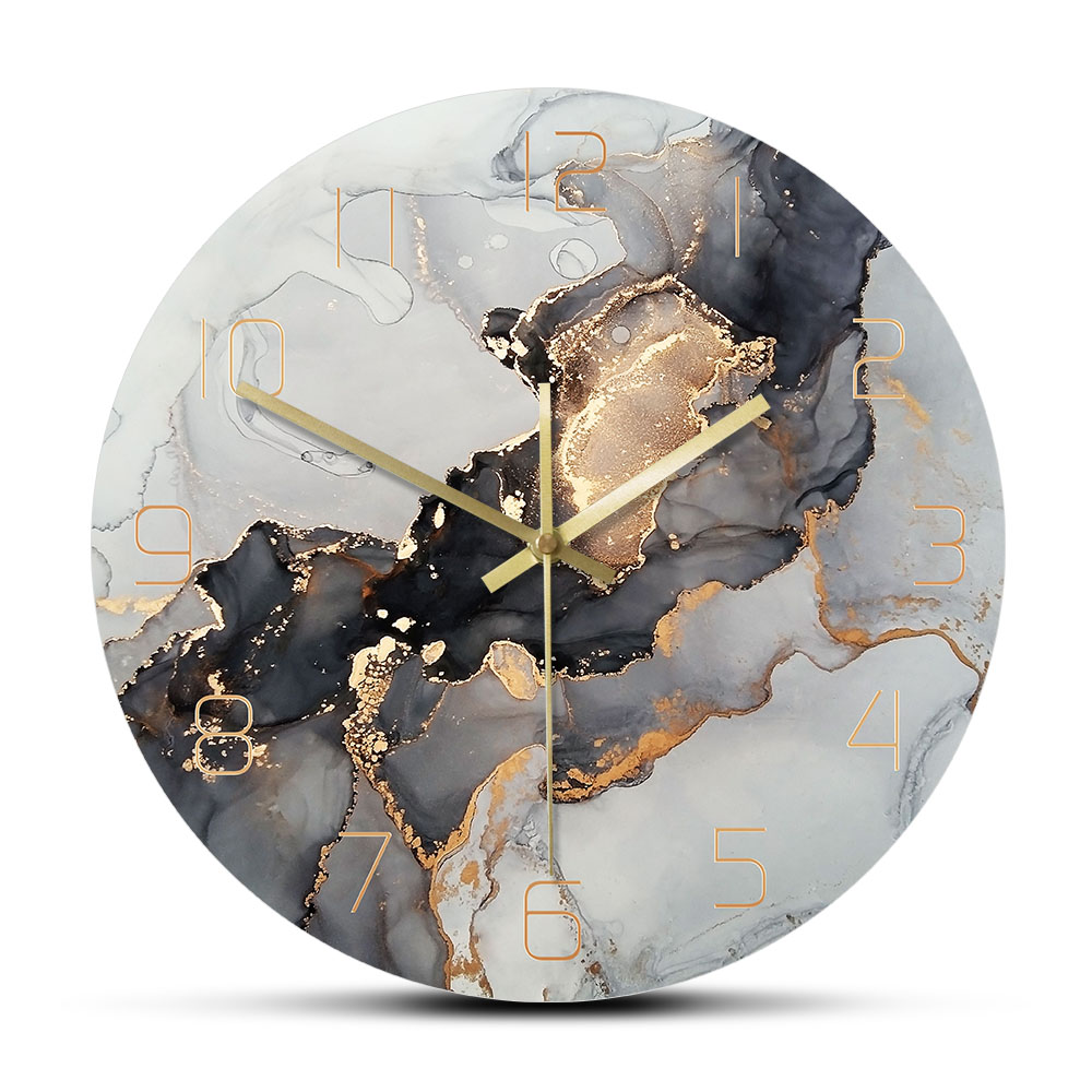 Resin Art Wall Clock - Reloj de pared con estampado de