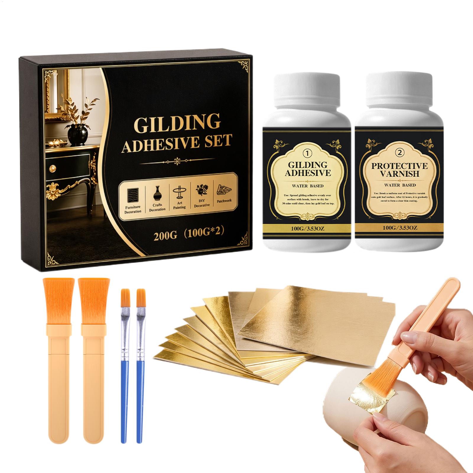 Gold Leaf Foil - NUEVO Adhesivo para Dorado a Base