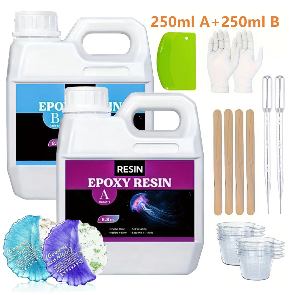 Resin Art Mold - Kit de Resina Epoxi Transparente de