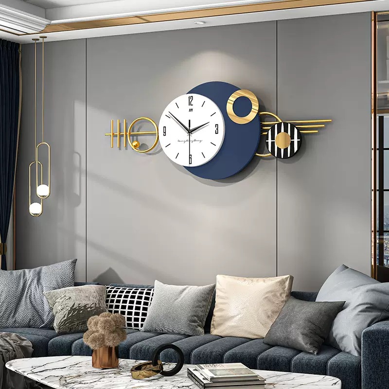Resin Art Wall Clock - Reloj de pared de lujo nórdico,
