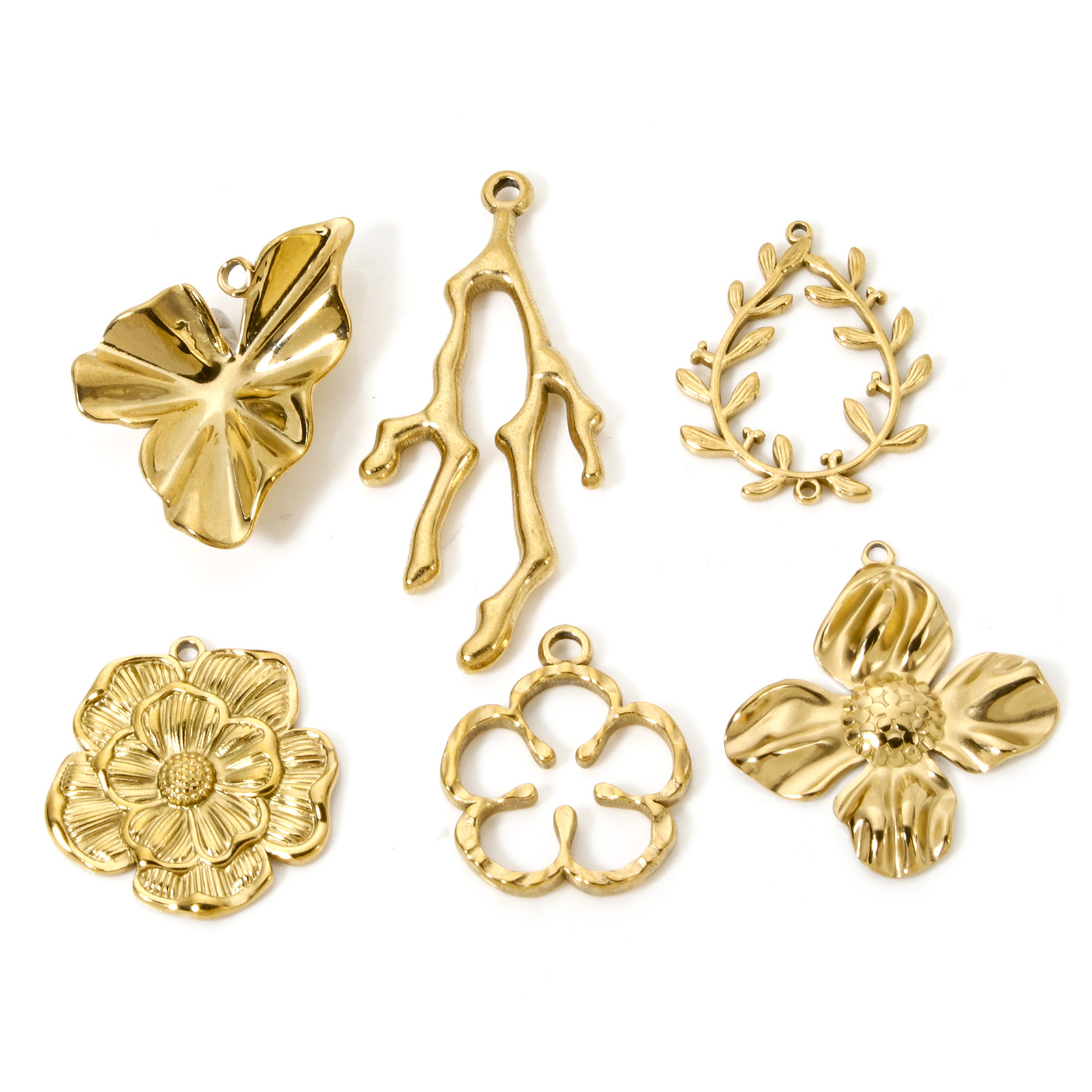 Gold Leaf Foil - 2 uds 304 dijes de flora