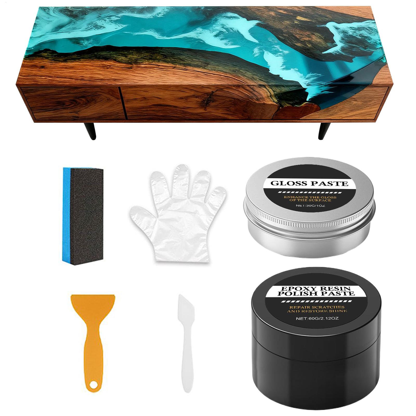 Resin Art For Beginner - Kit de pulido epoxi, crema de