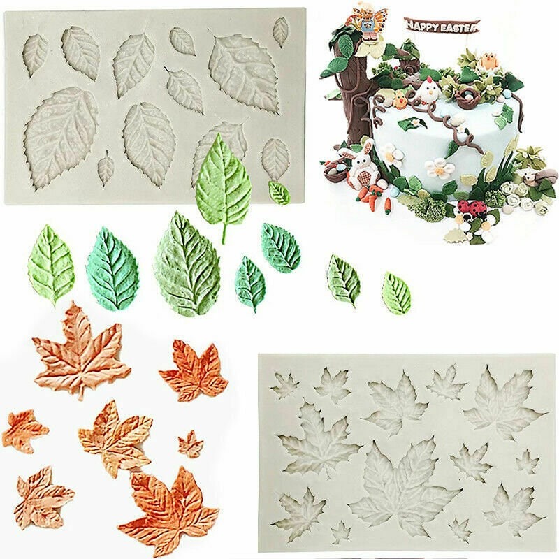 Resin Art Mold - Molde de silicona de hoja 3D: