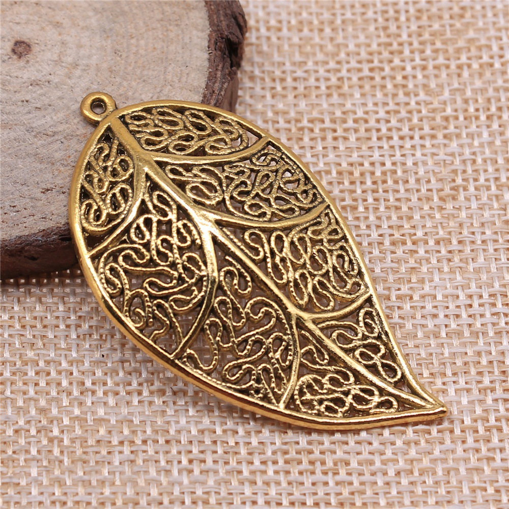 Gold Leaf Foil - 6 piezas de dijes de hoja