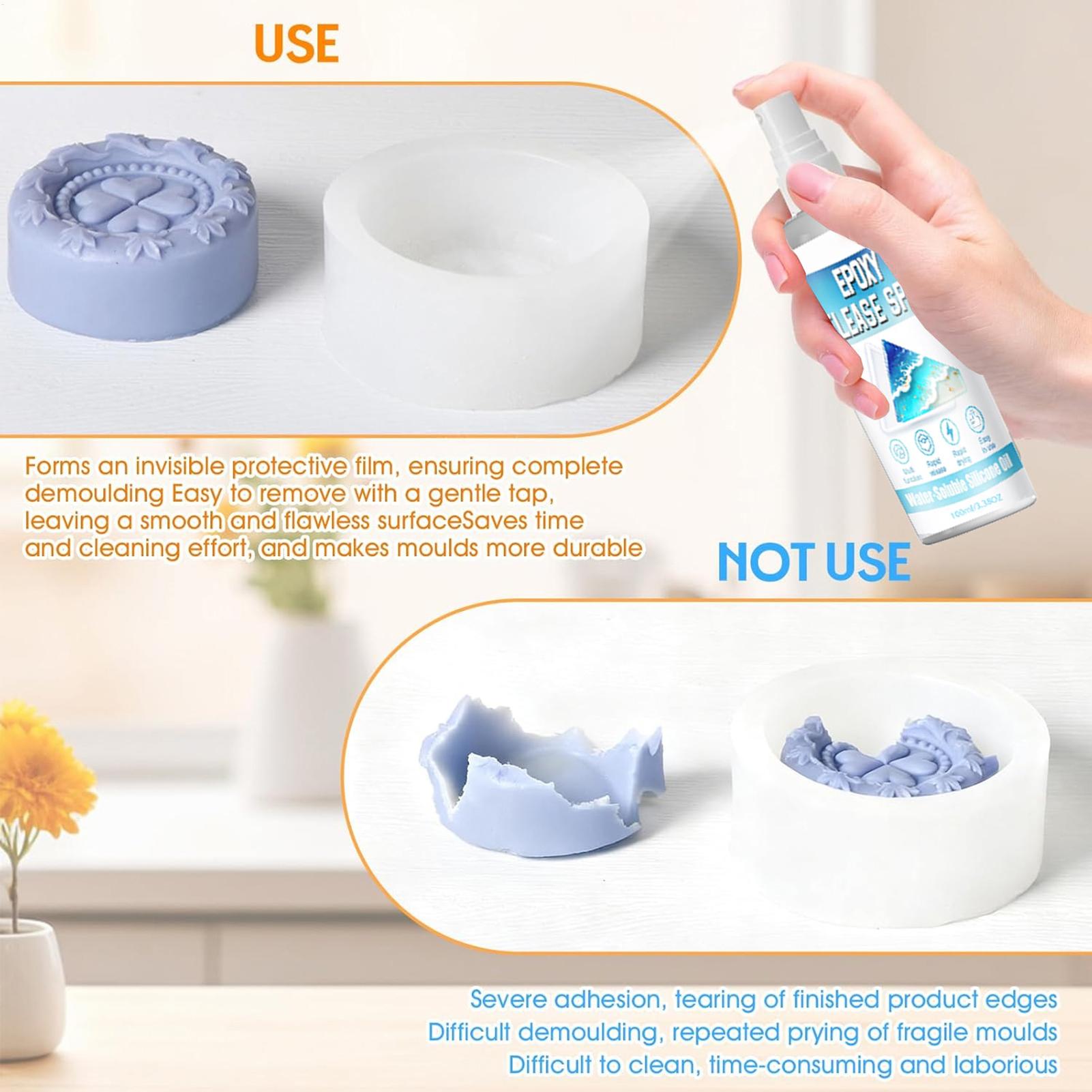 Spray Desmoldante de Silicona, - Resin Art Tools reseña y precio