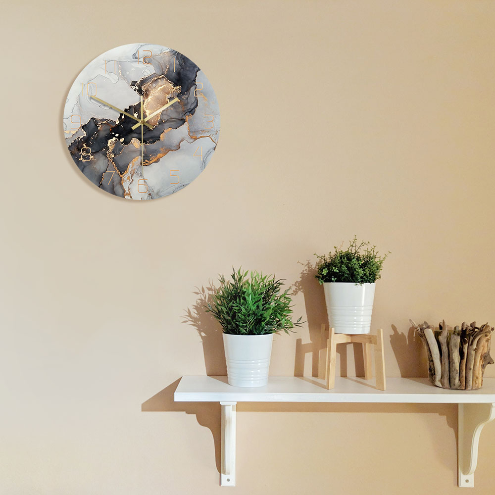 Reloj de pared con estampado d - Resin Art Wall Clock reseña y precio