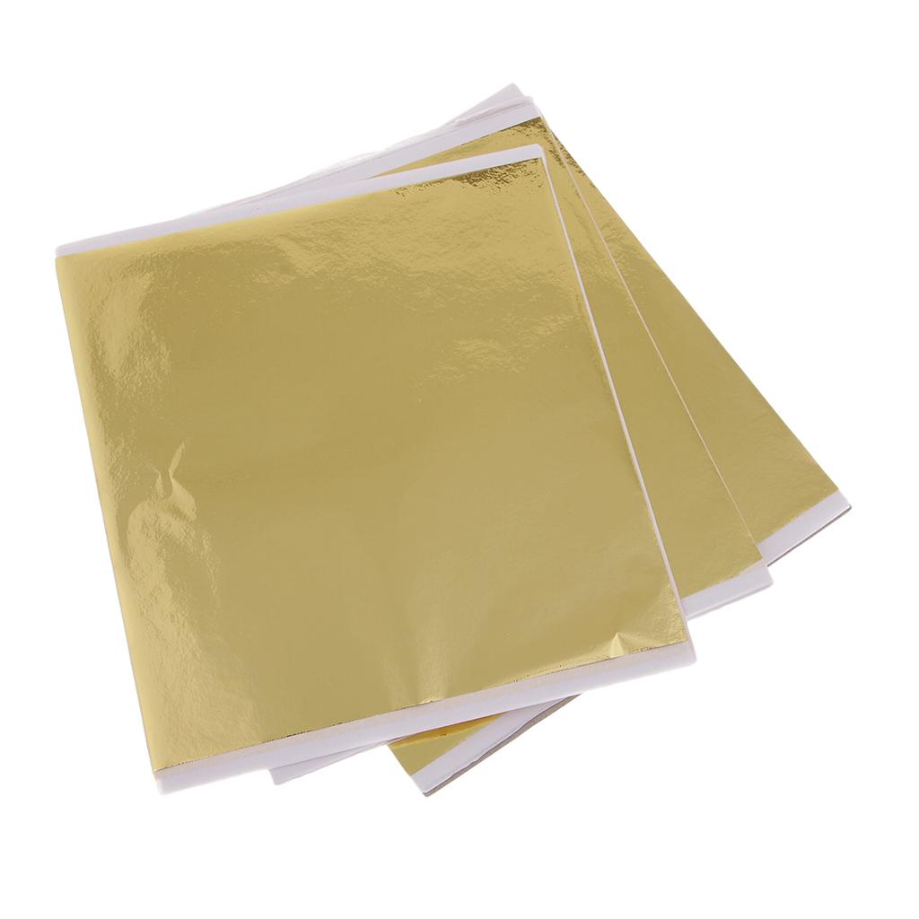100 hojas de hojas doradas de  - Gold Leaf Foil reseña y precio
