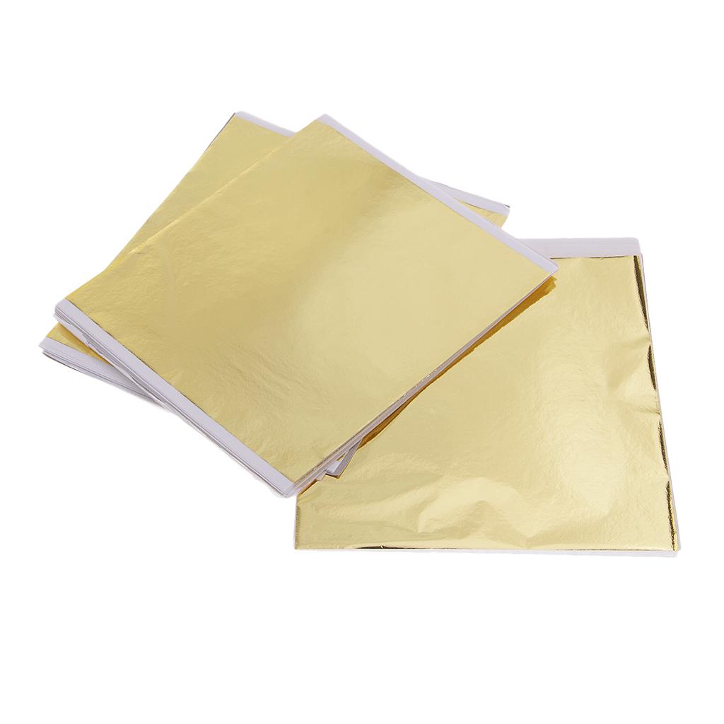 100 hojas de hojas doradas de  - Gold Leaf Foil reseña y precio