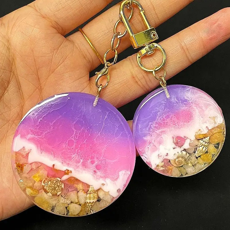 Molde redondo de silicona con  - Resin Art Tools reseña y precio