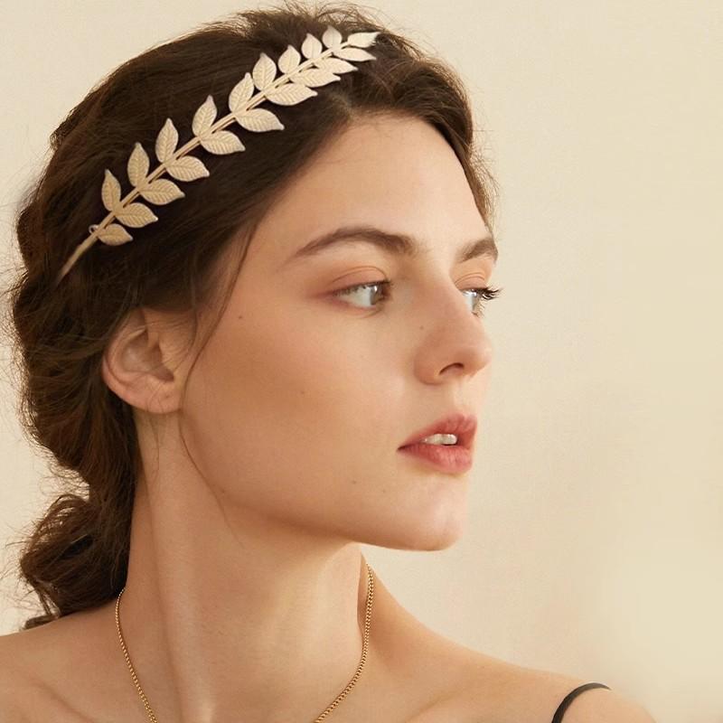 Diadema de hojas de Color dora - Gold Leaf Foil reseña y precio