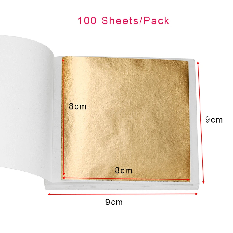 100-200 Hojas de Papel de Imit - Gold Leaf Foil reseña y precio