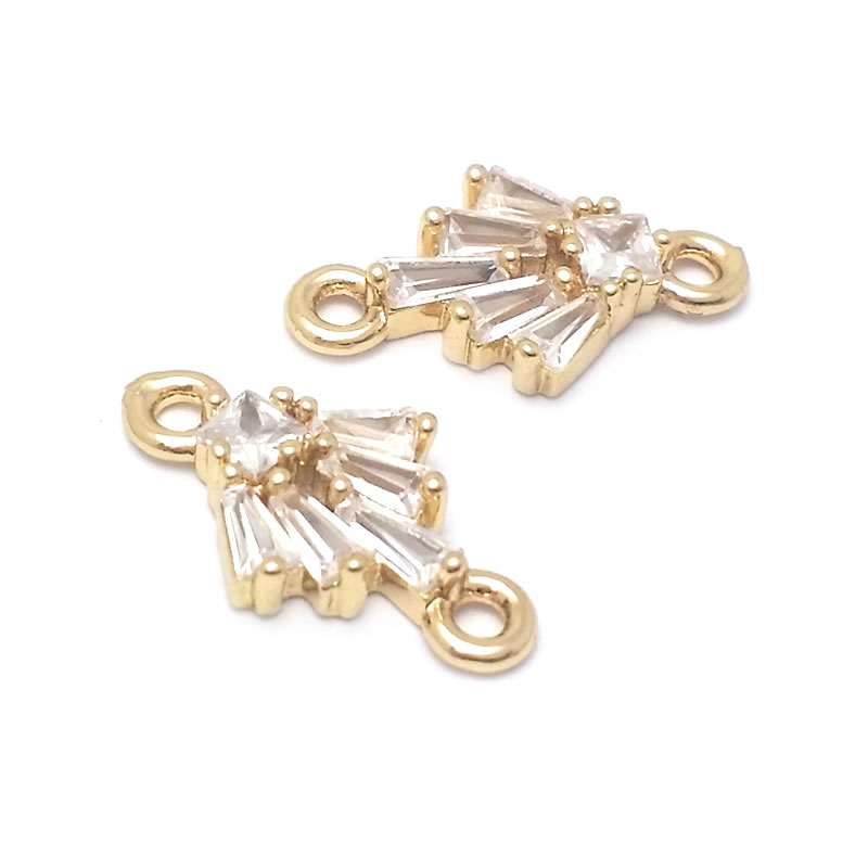 Pendientes de circonita de lat - Gold Leaf Foil reseña y precio