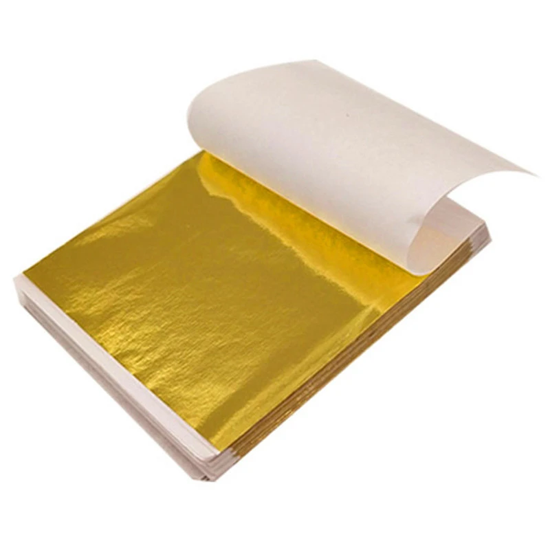 100 Uds. De papeles de alumini - Gold Leaf Foil reseña y precio