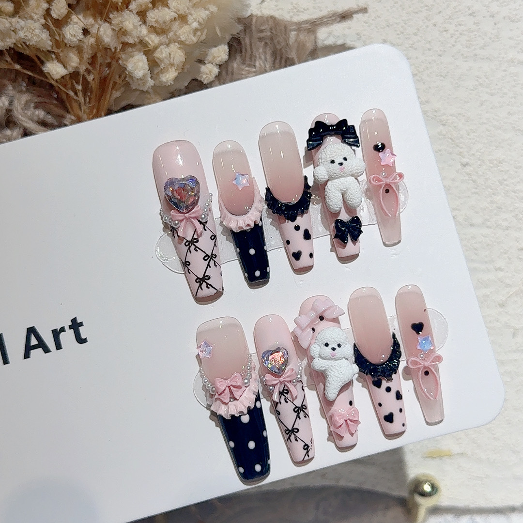 10 Uds. De uñas postizas de Ba - Resin Art Wedding Gift reseña y precio