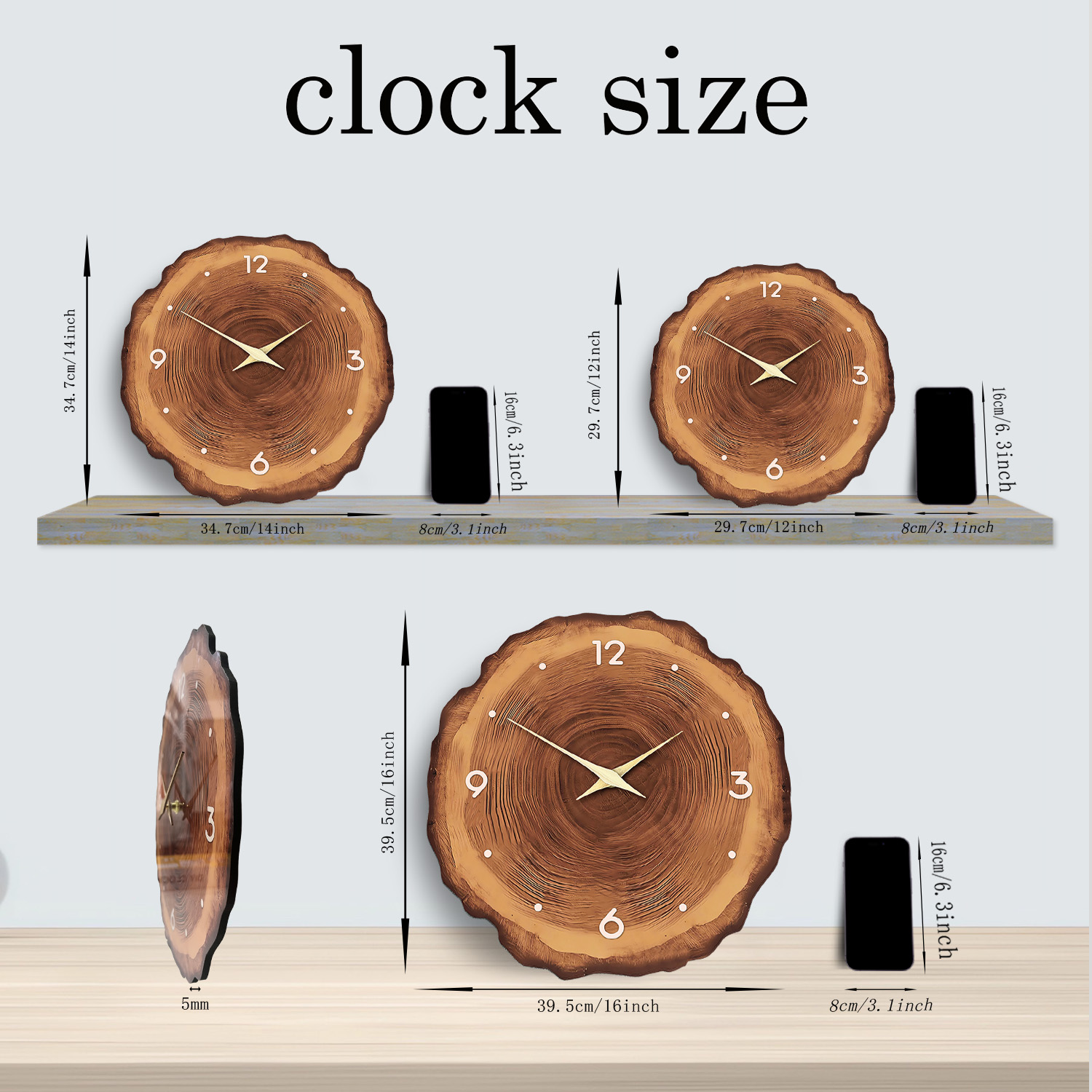 Reloj de pared de chapa de ani - Resin Art Wall Clock reseña y precio